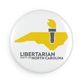 LPNC Button Magnet, Round (1 & 10 pcs) - Proud Libertarian - Libertarian Party of North Carolina