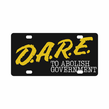 D.A.R.E. to Abolish Government License Plate