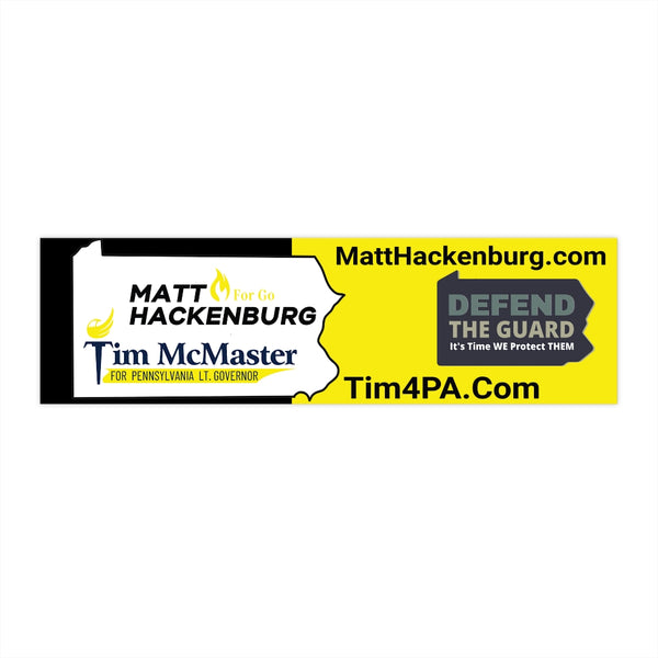 Tim McMaster for Lieutenant Governor Bumper Sticker - Proud Libertarian - Tim McMaster for Pennsylvania