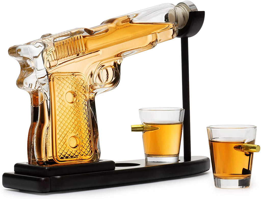 Clear Pistol Decanter by The Wine Savant by The Wine Savant - Proud Libertarian - The Wine Savant