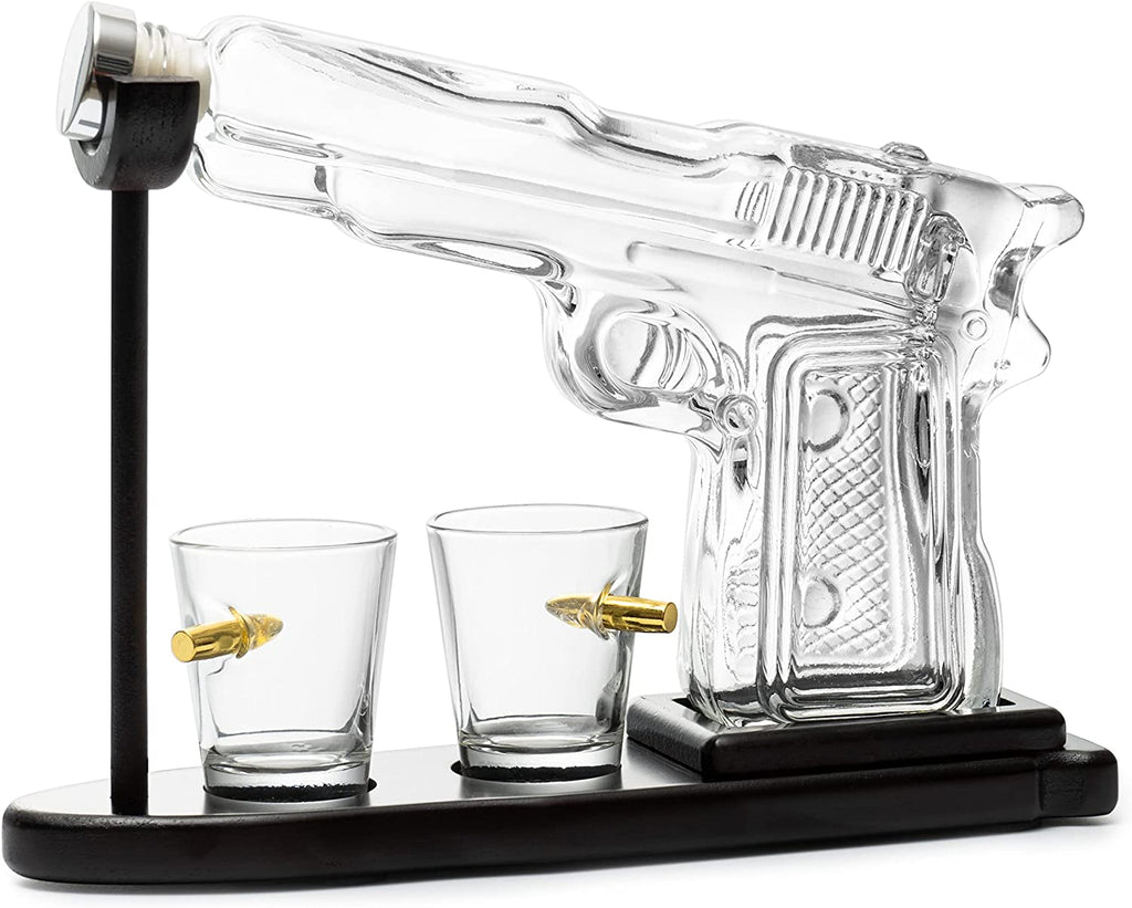 Clear Pistol Decanter by The Wine Savant by The Wine Savant - Proud Libertarian - The Wine Savant