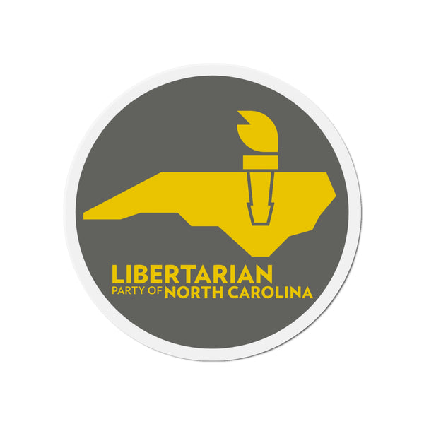 LPNC Die-Cut Magnets - Proud Libertarian - Libertarian Party of North Carolina