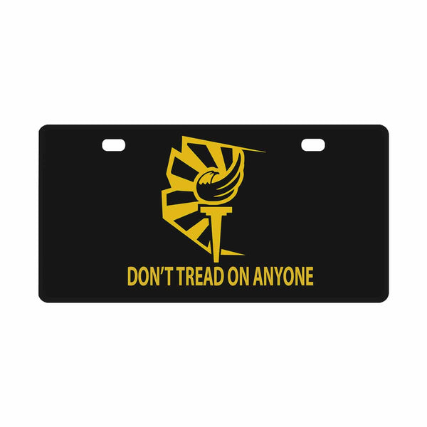 Arizona Libertarian Party Don't Tread on Anyone License Plate