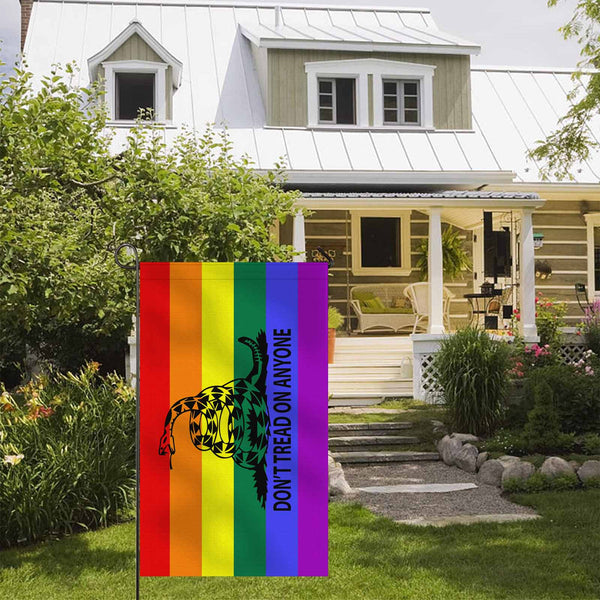 Don't Tread - LGBT Two Sided Flag - Proud Libertarian - Proud Libertarian