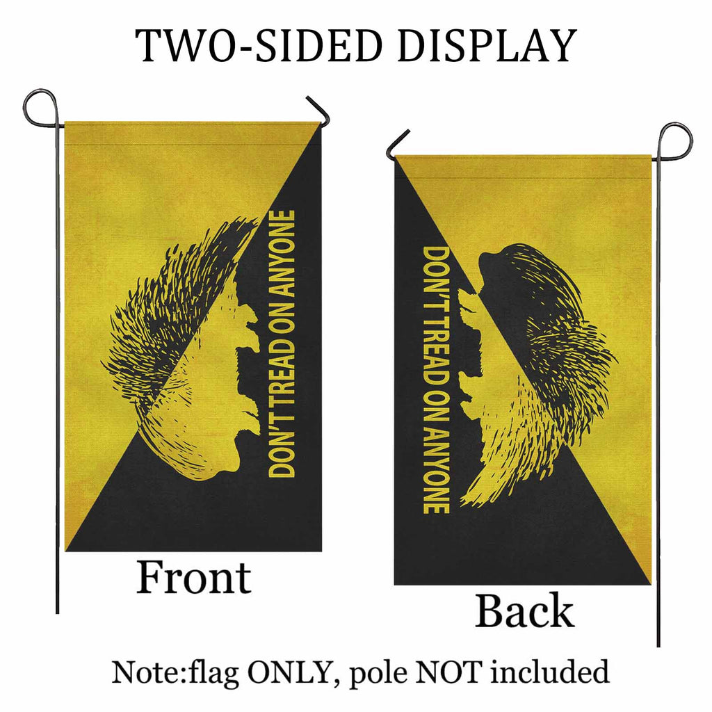 Ancap Don't Tread Porcupine Two Sided Flag - Proud Libertarian - Proud Libertarian
