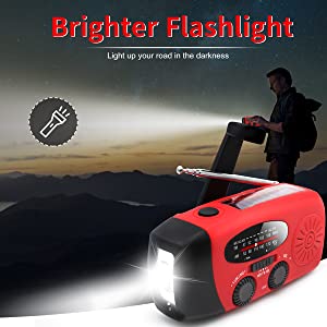 Storm Safe Emergency AM/FM/NOAA Weather Band Radio With Solar Flash Light And Built-in Phone Charger by VistaShops - Proud Libertarian - VistaShops
