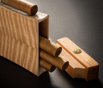 Fiddleback Anigrè Travel Humidor by Benchmark Humidors - Proud Libertarian - Benchmark Humidors