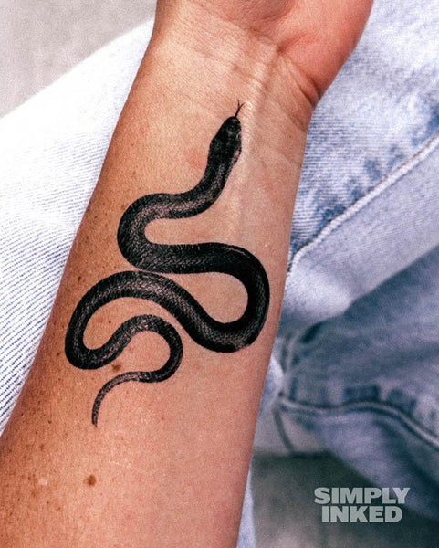 Snake set of 2 Temporary Tattoo - Etsy