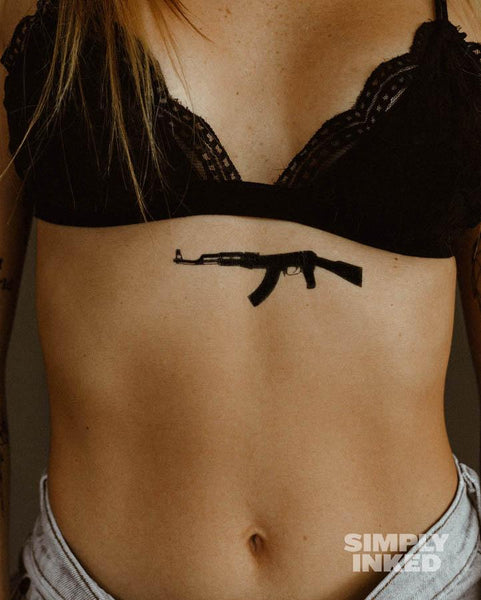 AK-47 Tattoo by Simply Inked - Proud Libertarian - Simply Inked