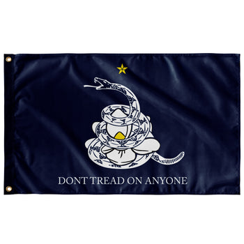 Don't Tread on Anyone Mississippi Liberty Flag - Single-Sided - Proud Libertarian - LP Mississippi