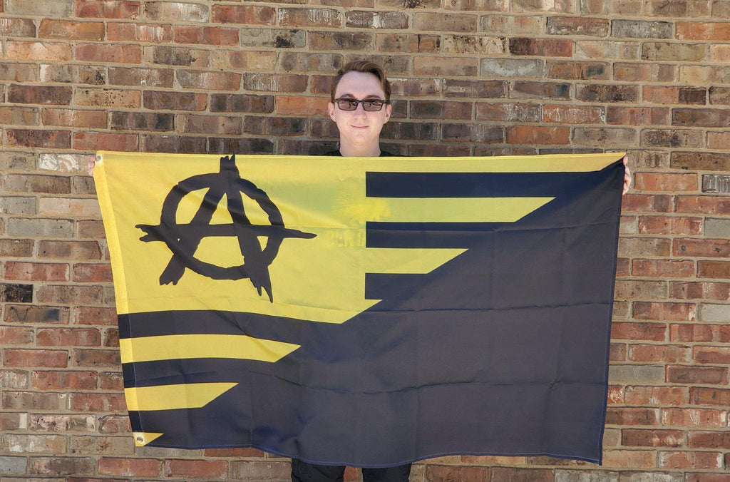ANCAPISTAN Single SidedWall Flag - 36"x60" - Proud Libertarian - Proud Libertarian