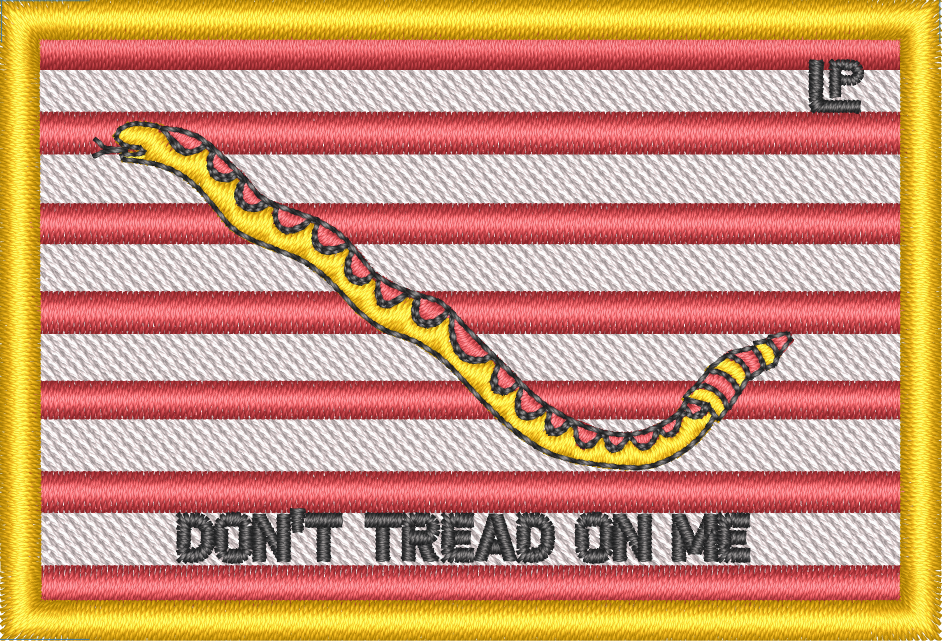 Gadsden Don't Tread On Me Tactical Patch - Yellow - by Gadsden and Culpeper