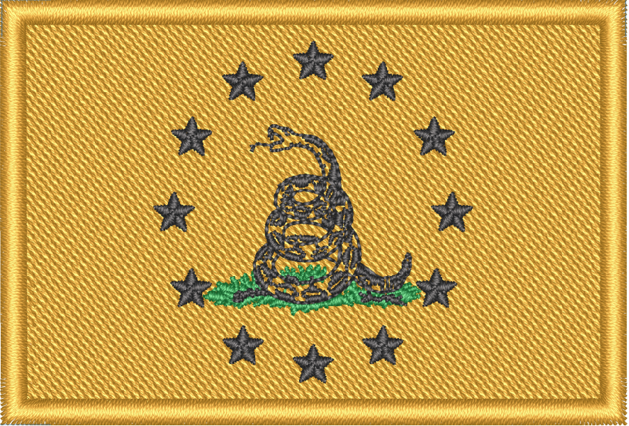 Gadsden 13 Star Flag Morale Patch - Proud Libertarian - Proud Libertarian