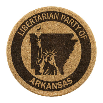 Libertarian Party of Arkansas Coaster - Proud Libertarian - Libertarian Party of Arkansas
