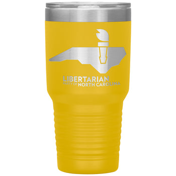 LPNC Insulated Tumbler - Proud Libertarian - Libertarian Party of North Carolina