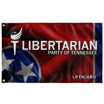 Libertarian Party of Tennessee Single-Sided Flag - Proud Libertarian - Libertarian Party of Tennessee