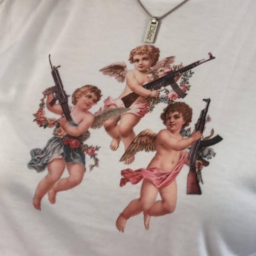 "Angels With Ak 47" Tee by White Market - Proud Libertarian - White Market