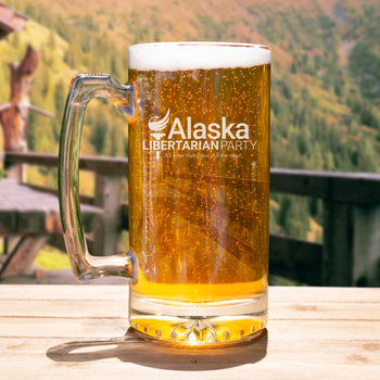 Alaska Libertarian Party Beer Mug - Proud Libertarian - Alaska Libertarian Party