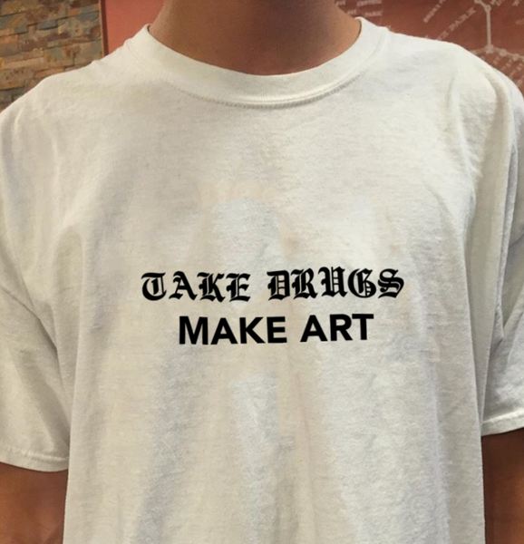"Take Drugs Make Art" Tee by White Market