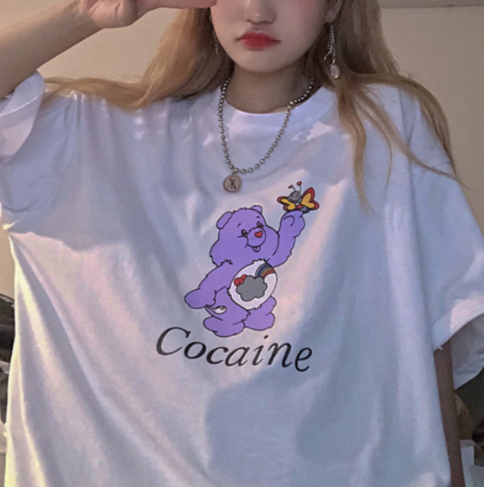 "Cocaine" Care Bear Tee by White Market
