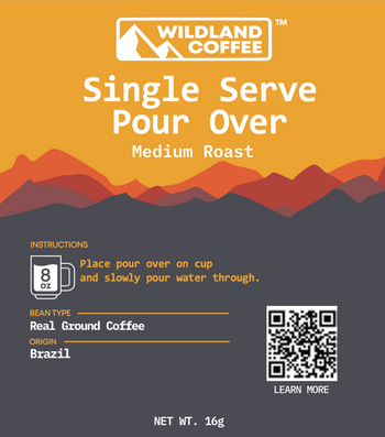 Limited Edition- Single Serve Pour Over- Medium Roast by Wildland Coffee