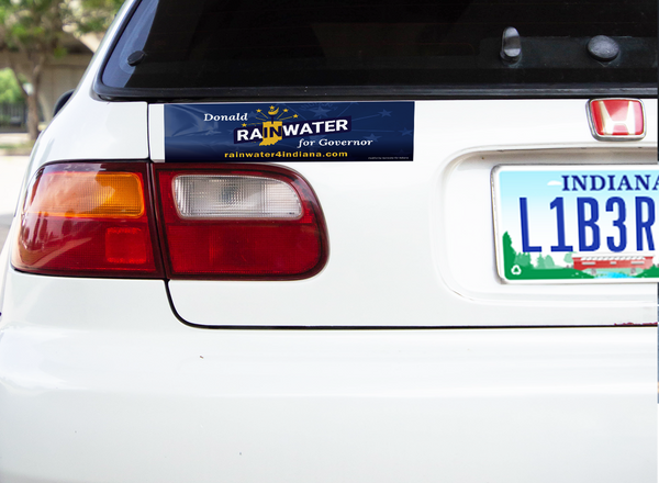 Donald Rainwater For Governor 2020 Car Magnet 3" x 9" #12 - Proud Libertarian