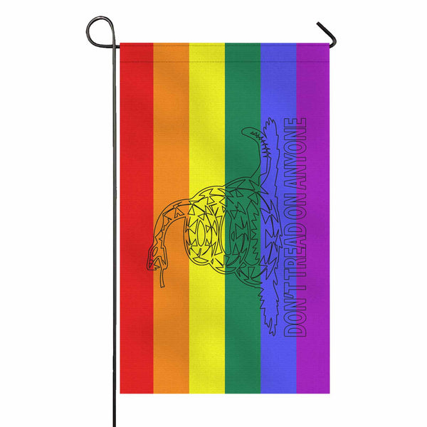 Don't Tread Snake - LGBT - Two Sided Flag - Proud Libertarian - Proud Libertarian
