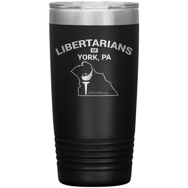 Libertarians of York PA Vaccuum Travel Mug - Proud Libertarian - Libertarian Party of Pennsylvania - York