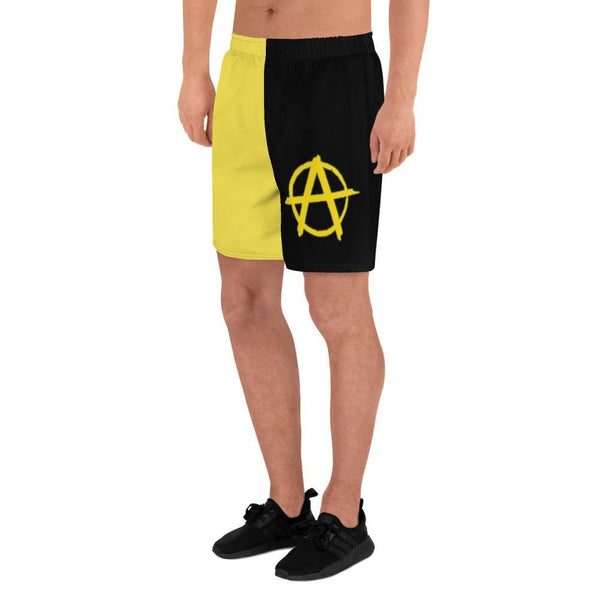 Ancap Yellow Anarchy Men's Athletic Shorts - Proud Libertarian - Libertarian Frontier