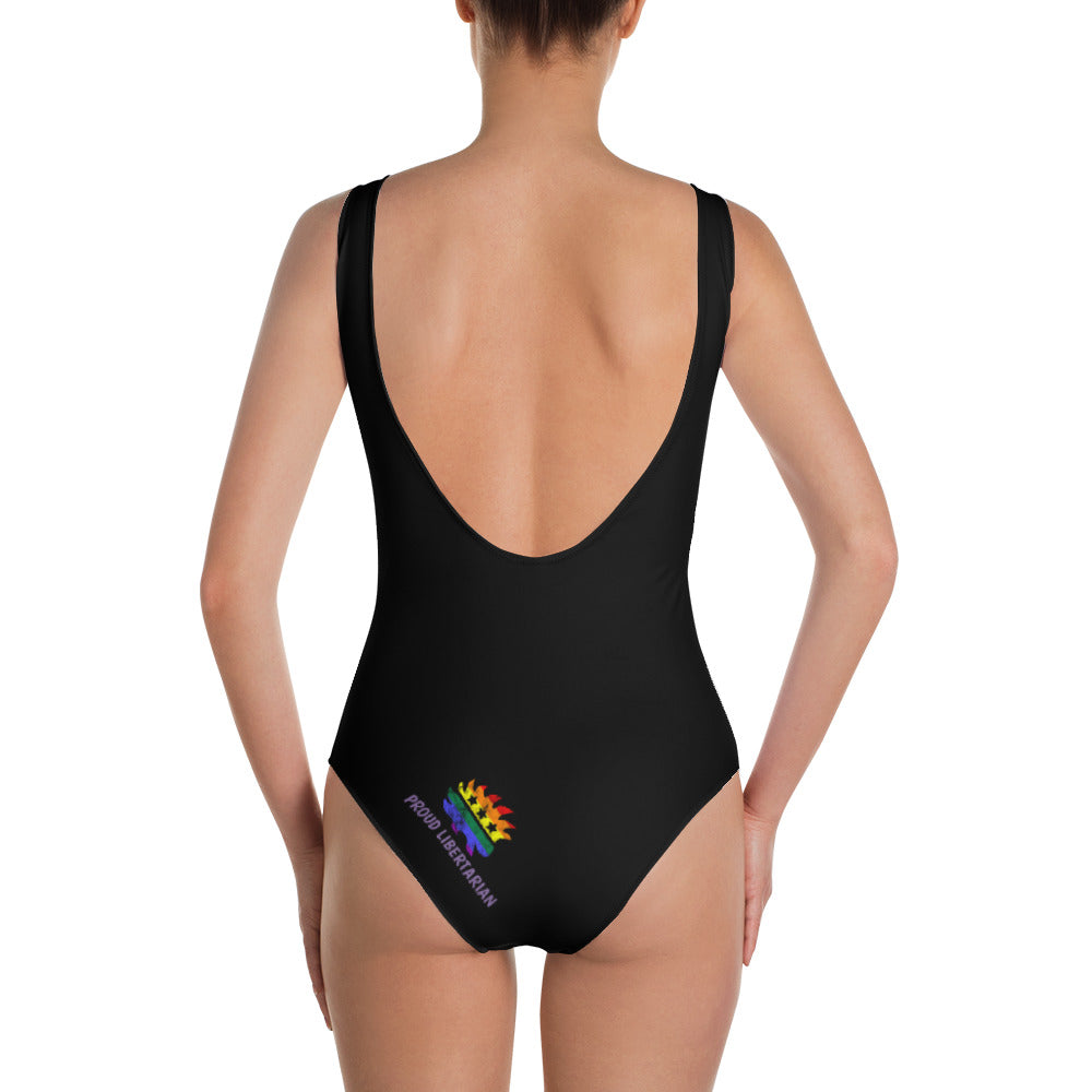 LGBTQ Pride Porcupine One-Piece Swimsuit - Proud Libertarian - Proud Libertarian