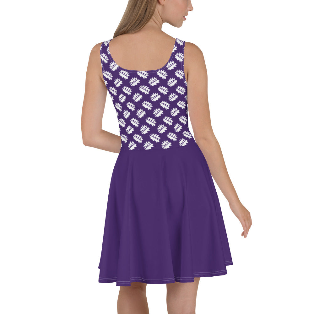 Purple Porcupine Skater Dress - Proud Libertarian - Proud Libertarian