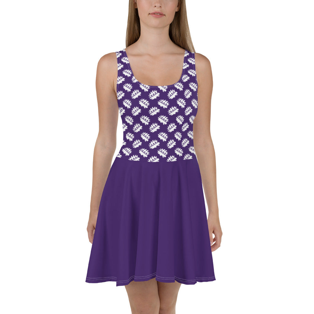 Purple Porcupine Skater Dress - Proud Libertarian - Proud Libertarian