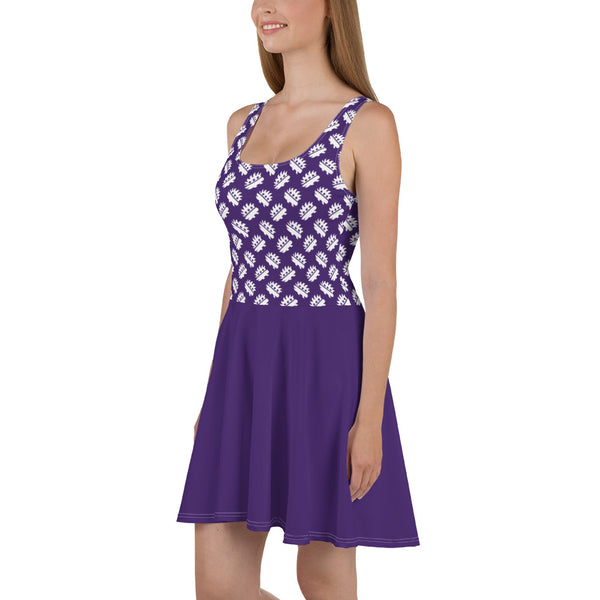 Purple Porcupine Skater Dress - Proud Libertarian - Proud Libertarian