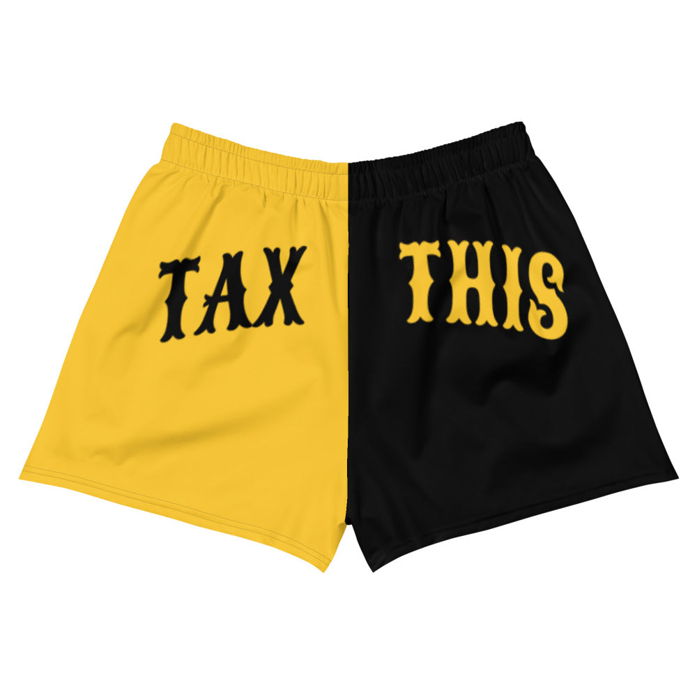 Tax This Ancap Porcupine Athletic Short Shorts - Proud Libertarian - Proud Libertarian