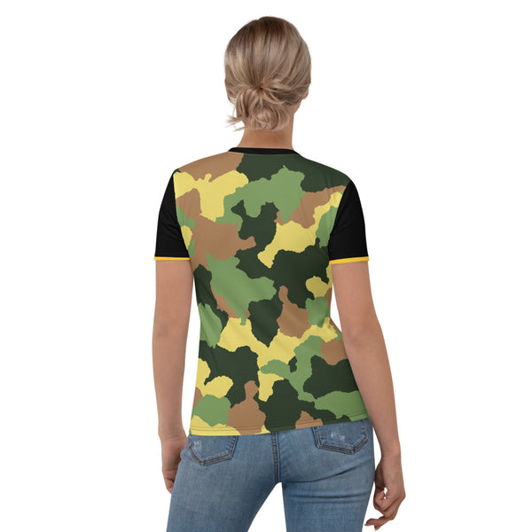 Say No to the Murder Cult Ringer Camo Women's T-shirt - Proud Libertarian - Proud Libertarian