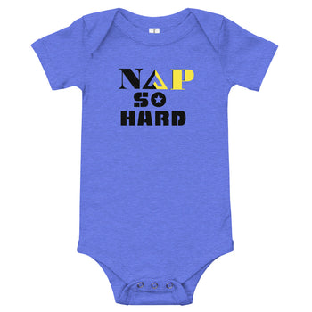 NAP SO HARD Baby short sleeve one piece - Proud Libertarian - Rachael Revolution