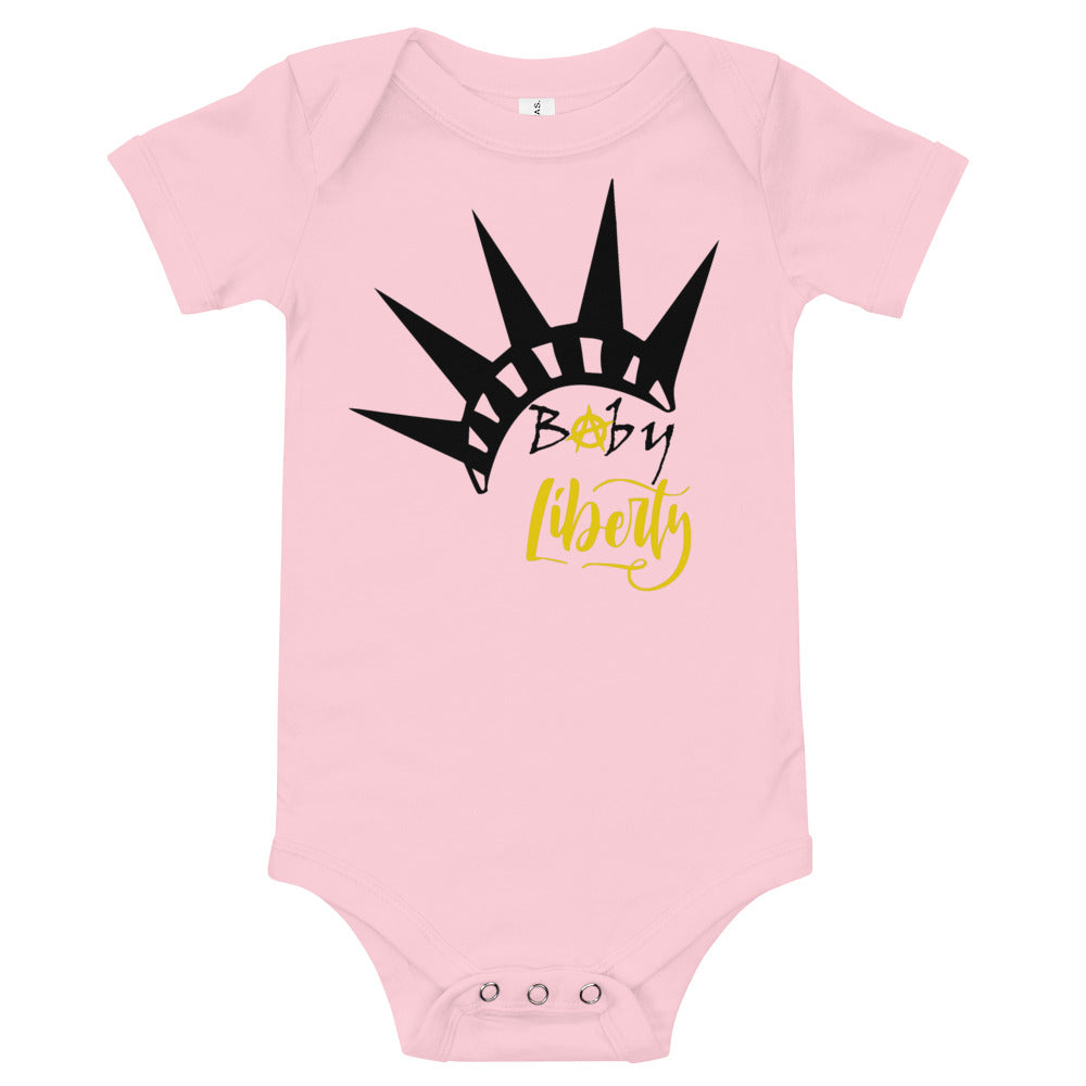 Baby Liberty Baby short sleeve one piece - Proud Libertarian - Rachael Revolution