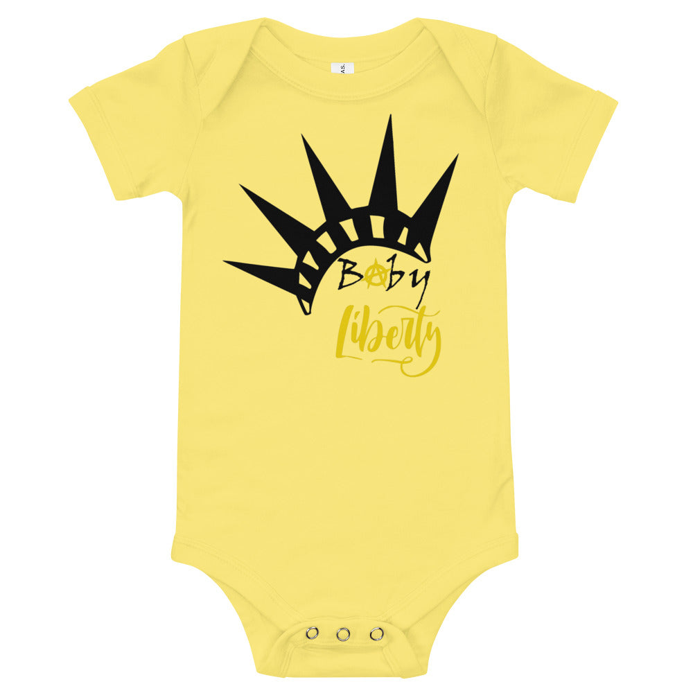 Baby Liberty Baby short sleeve one piece - Proud Libertarian - Rachael Revolution