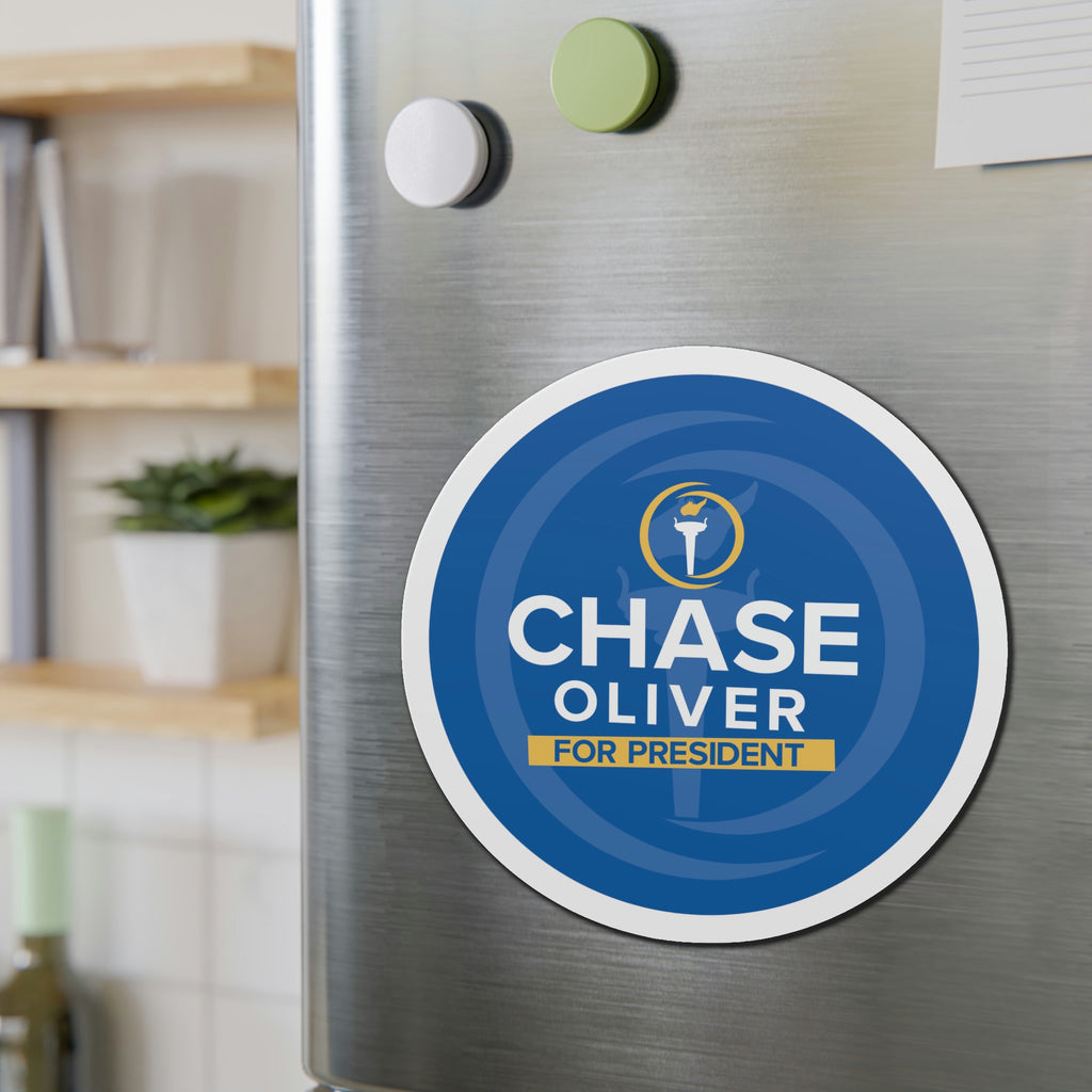 Chase Oliver for President Die-Cut Magnets