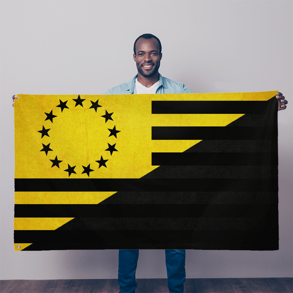 Ancap 13Star Single Sided Wall Flag - 36"x60" - Proud Libertarian - Proud Libertarian