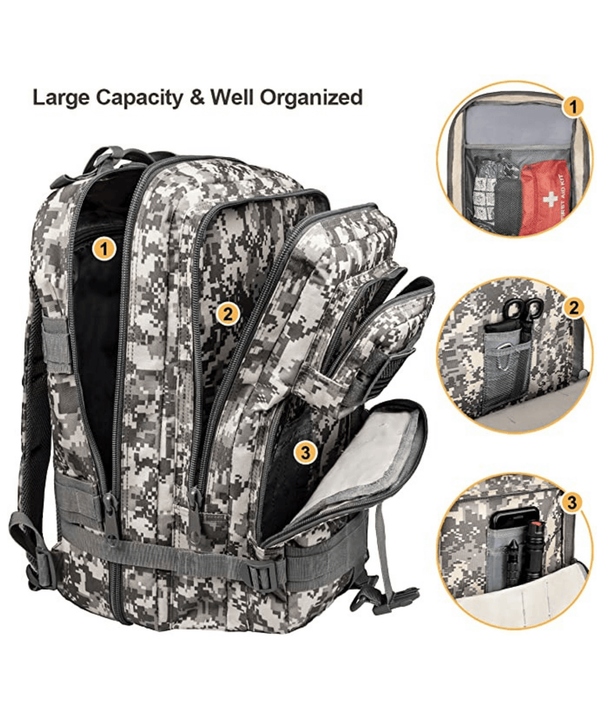 Tactical Military 25L Molle Backpack by Jupiter Gear - Proud Libertarian - Jupiter Gear