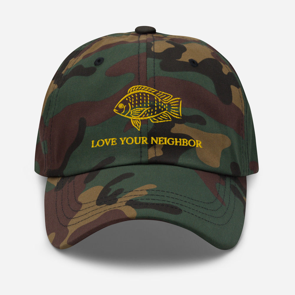 Love your Neighbor Dad hat - Proud Libertarian - Owluntaryist