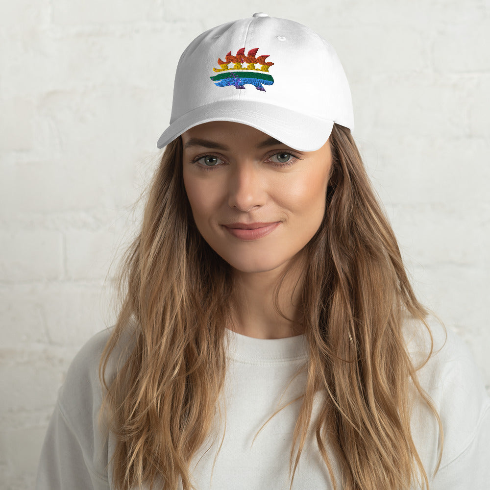 LGBT Porcupine Dad hat - Proud Libertarian - Proud Libertarian