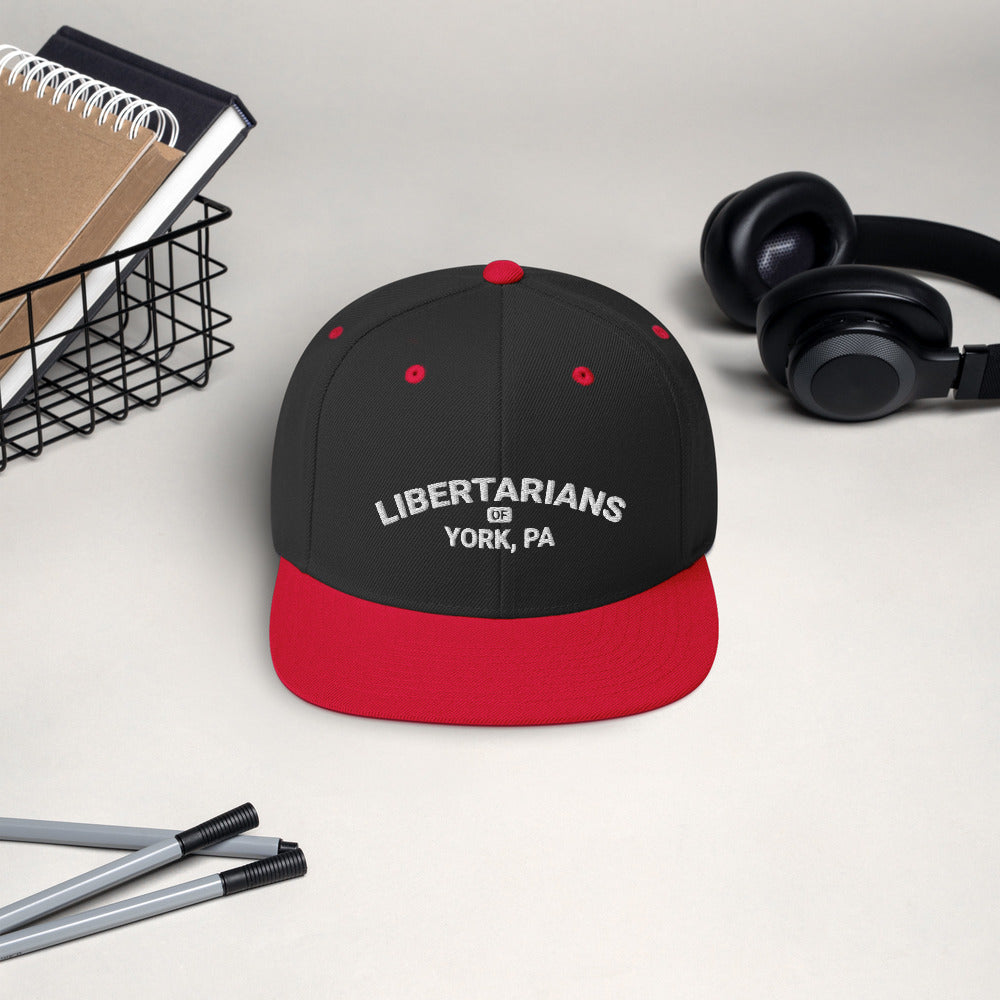 Libertarians of York PA Snapback Hat - Proud Libertarian - Libertarian Party of Pennsylvania - York