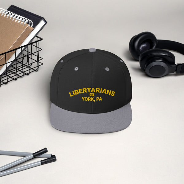 Libertarians of York PA Snapback Hat - Proud Libertarian - Libertarian Party of Pennsylvania - York