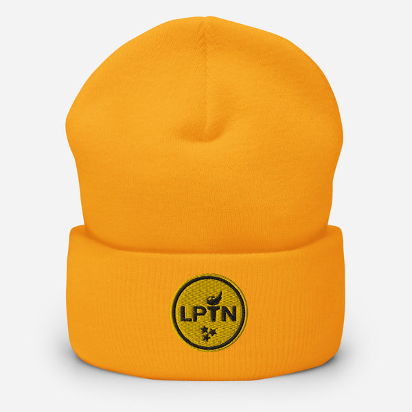 LPTN (Gold) Cuffed Beanie - Proud Libertarian - Libertarian Party of Tennessee