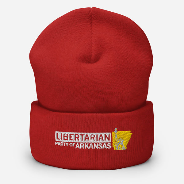 LP Arkansas Cuffed Beanie - Proud Libertarian - Libertarian Party of Arkansas