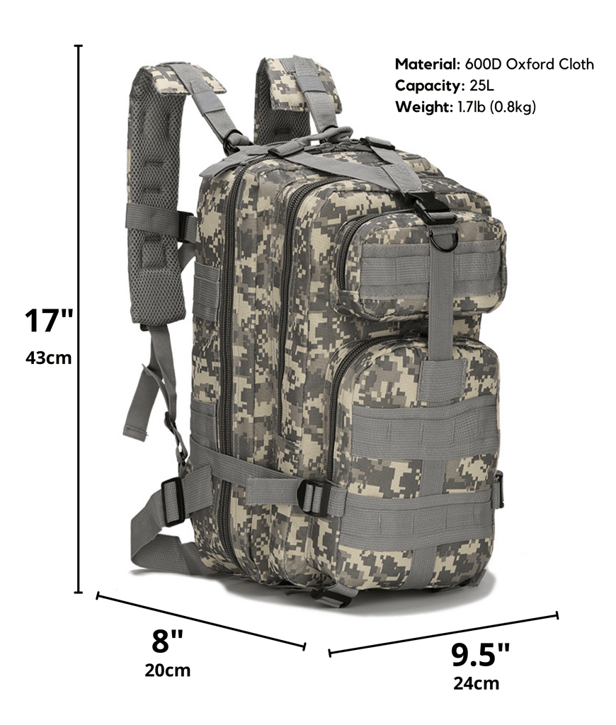 Tactical Military 25L Molle Backpack by Jupiter Gear - Proud Libertarian - Jupiter Gear