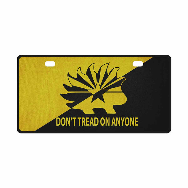 Arizona Libertarian Party Don't Tread on Anyone Ancap Porcupine icense Plate