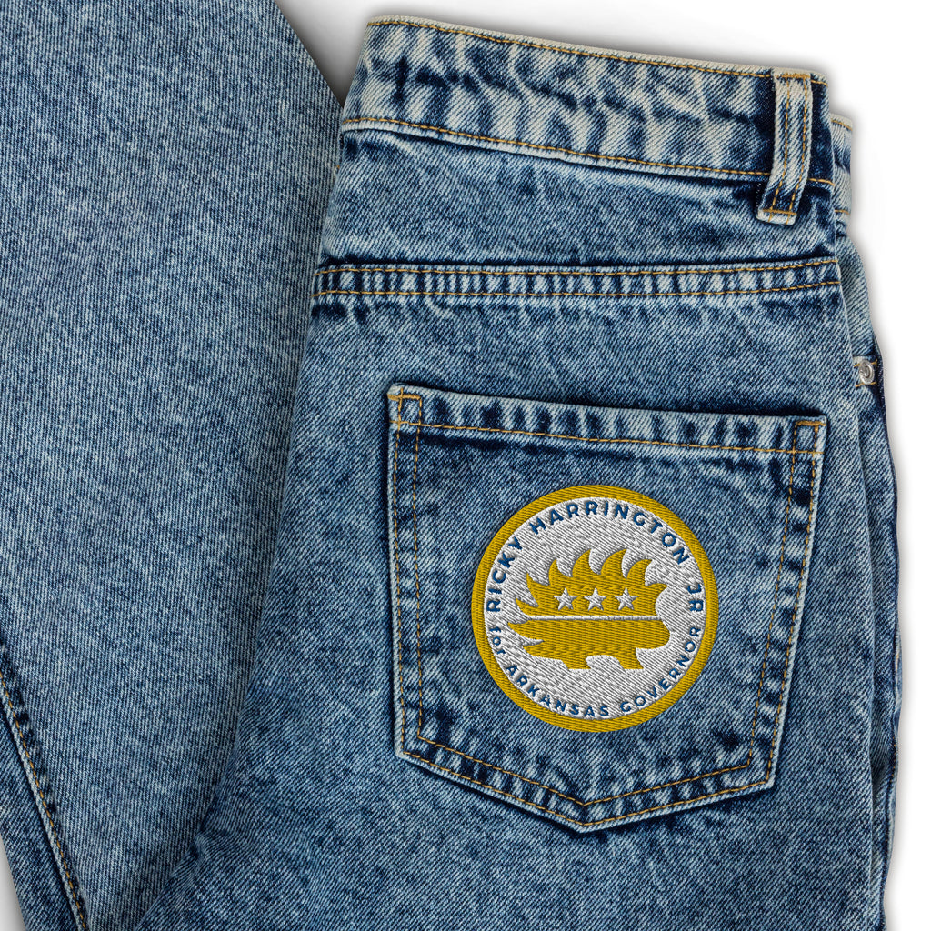 Ricky Harrington for Governor Arkansas Embroidered patches - Proud Libertarian - Ricky Harrington